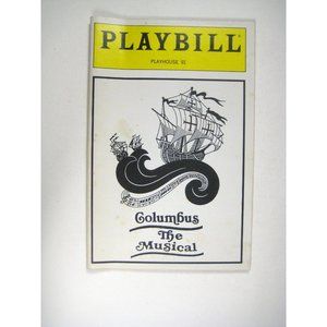 Columbus the Musical Playbill June 1992 Playhouse 91 Earl Wilson Kyle Shepard
